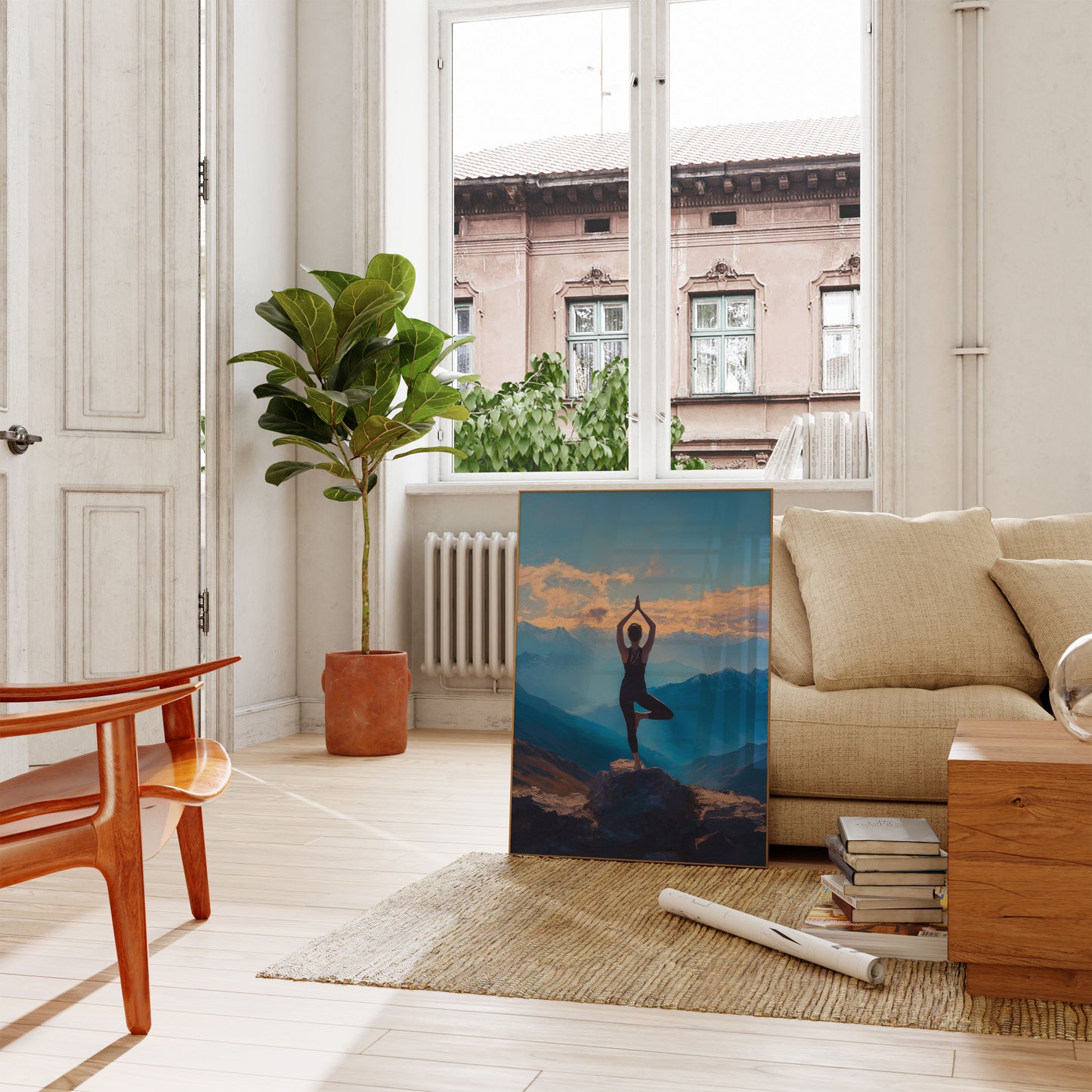 Mountain Yoga Zen Poster