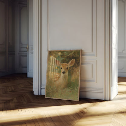 Póster de Ciervo Joven en el Prado