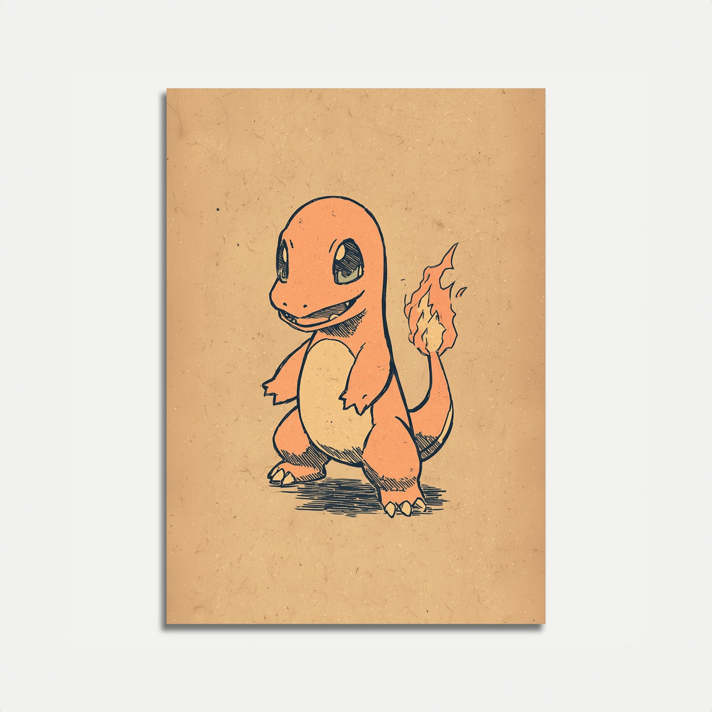 Charmander Lucertola di Fuoco Poster