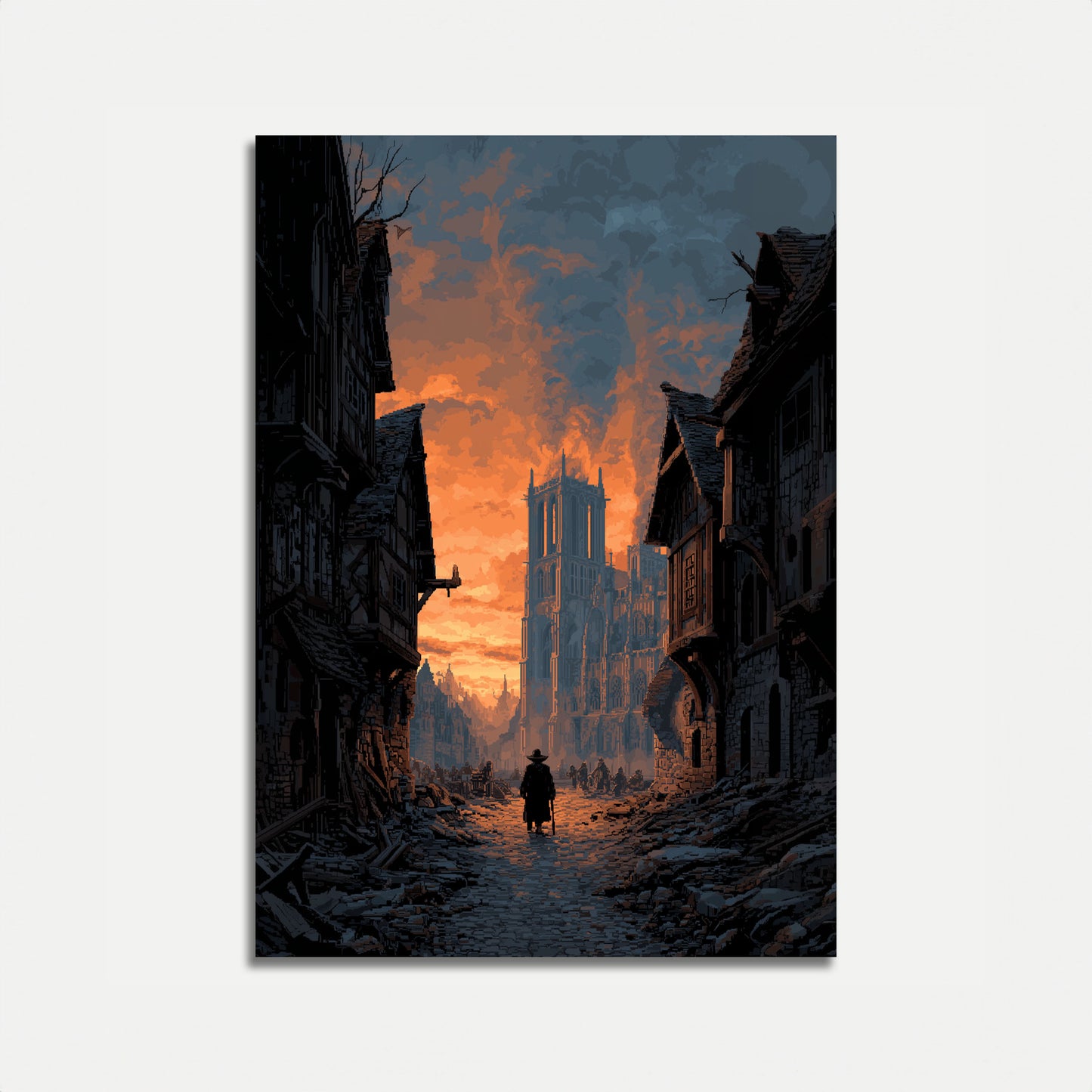 Apocalyptische Kathedraal Straatposter
