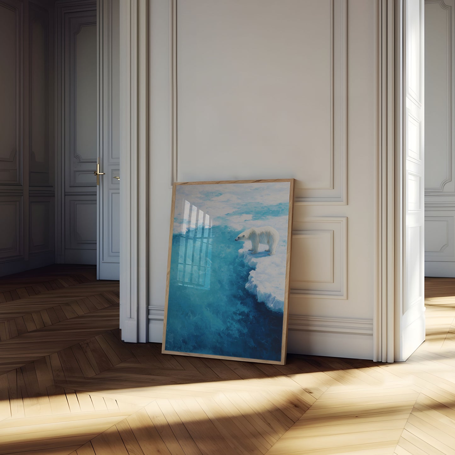 Affiche Ours Polaire à la Lisière de la Glace
