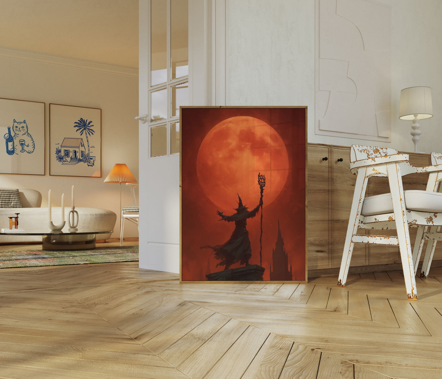 Dark Wizard's Crimson Moon Poster