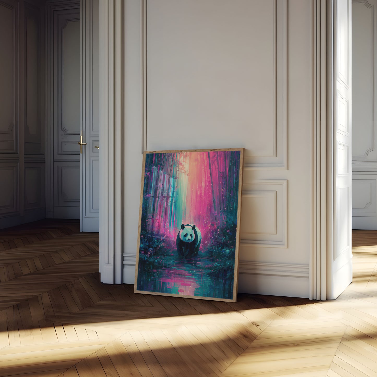 Enchanted Panda Forest Poster