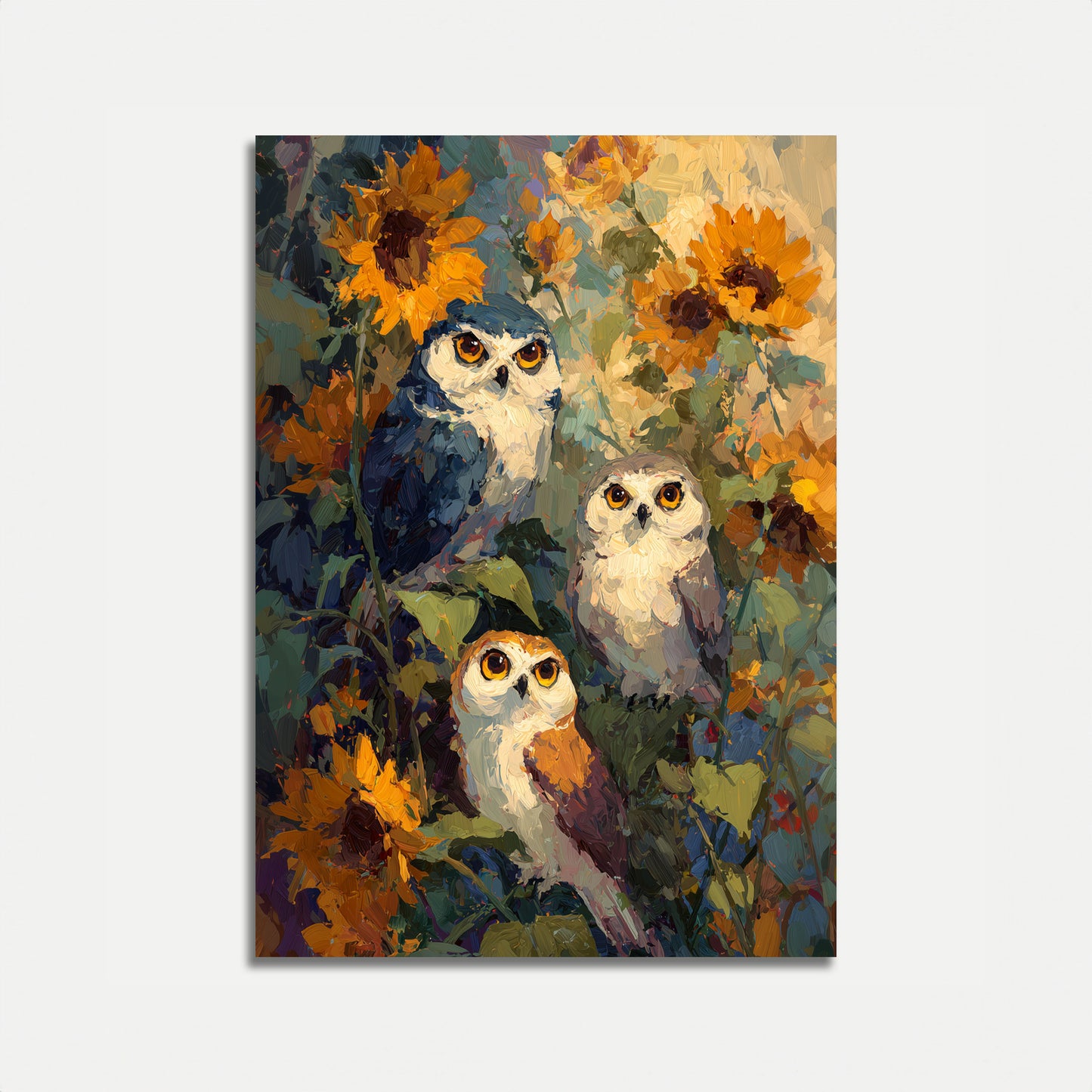 Ugler Blandt Solsikker Plakat