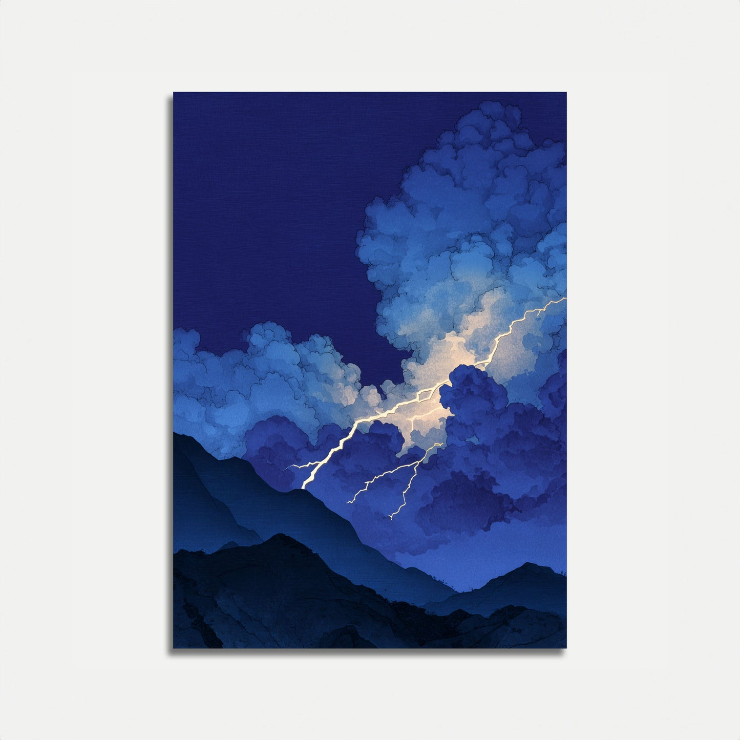 Gewitter-Nacht-Himmel-Poster