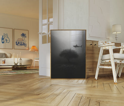 Mysterious Underwater Shark Poster