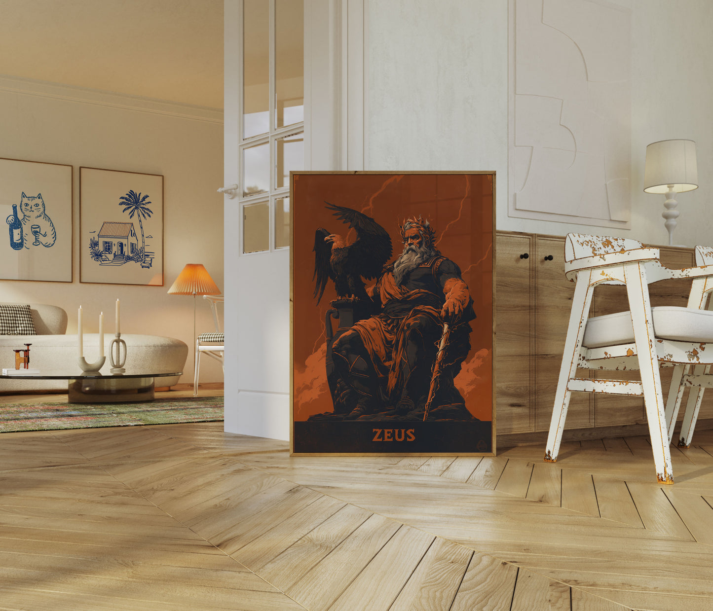 Plakát Zeus, bůh hromu