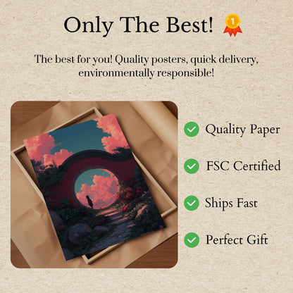 Mystical Garden Portal Poster