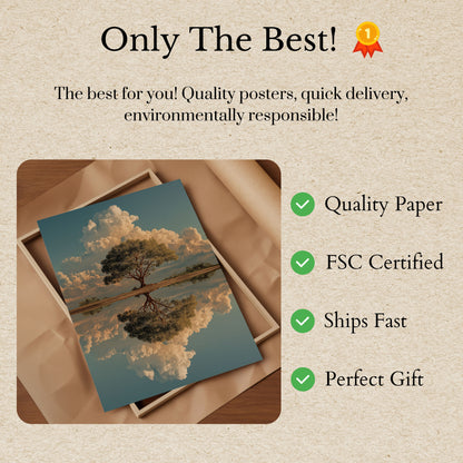 Póster Naturaleza Armonía Reflexiva