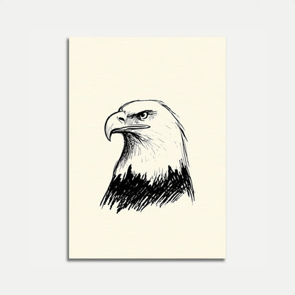Majestic Eagle Profile Poster