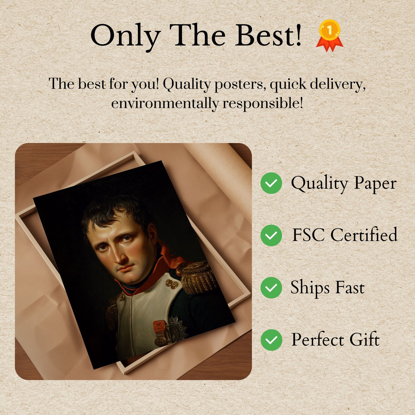 Napoleon Bonaparte Kaiserliches Porträt Poster