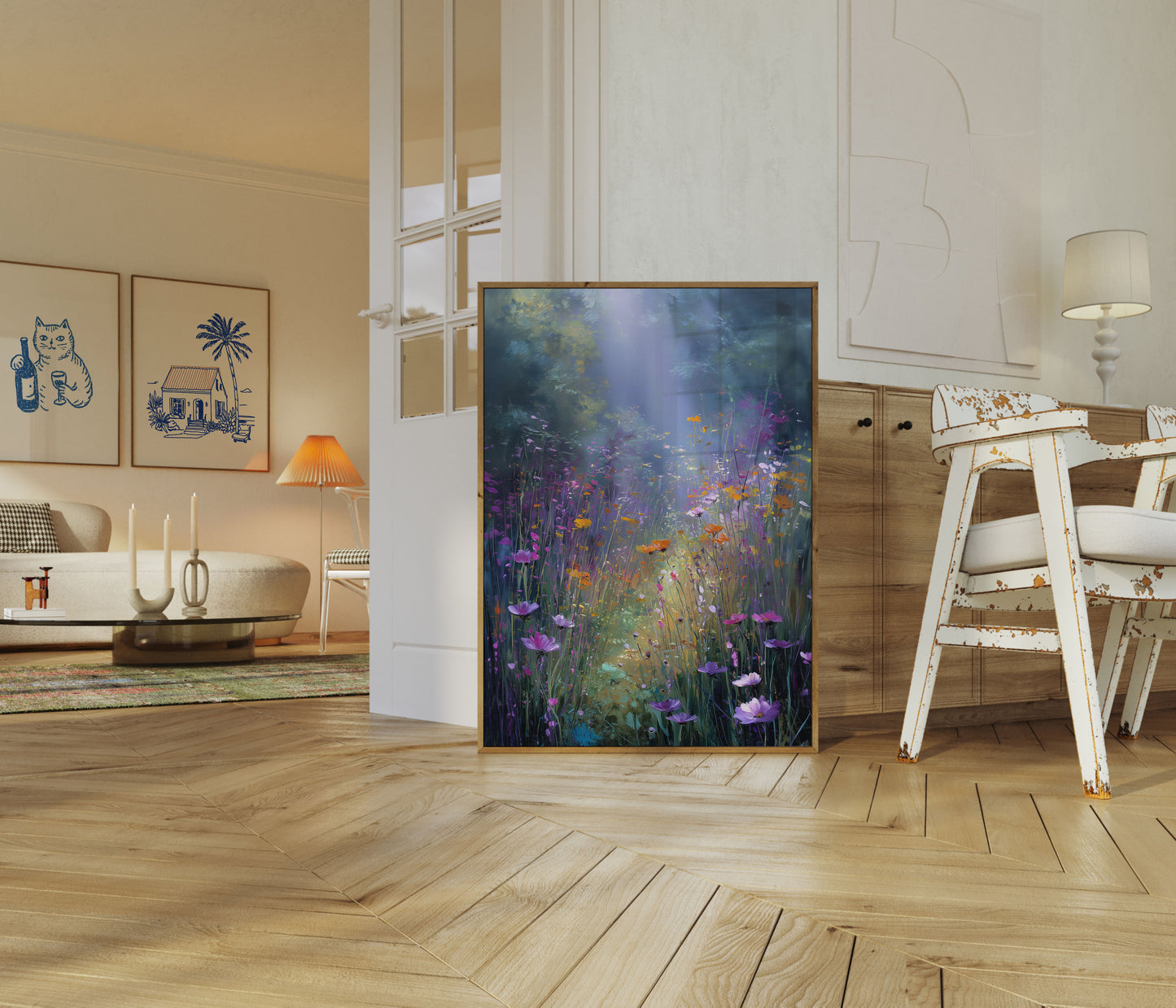 Verzauberter Wiesen-Wildblumen-Poster