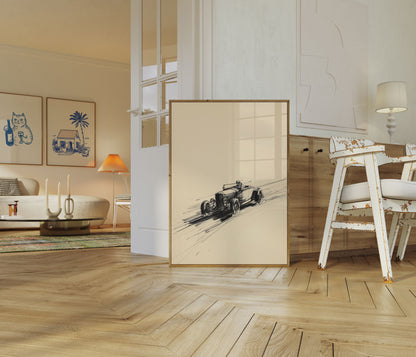 Vintage Roadster Speed Poster