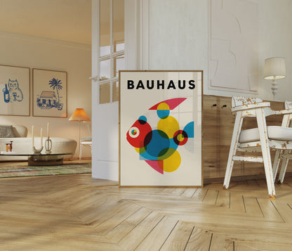 Bauhaus Geometric Abstract Poster
