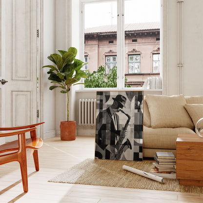 Jazz Cubist Saxophone Player Poster