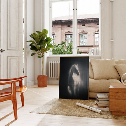 Ethereal White Horse Poster