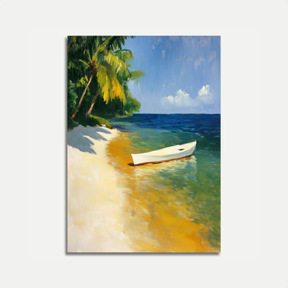 Tropical Paradise Beach Poster