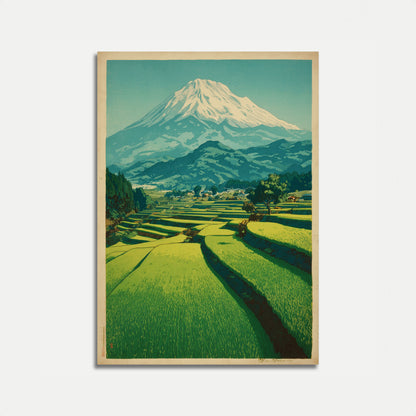 Cartel del Valle Agrícola del Monte Fuji