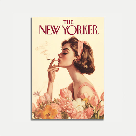 Elegant Smoker New Yorker Poster