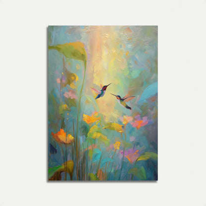 Dansende Kolibries Tuinposter