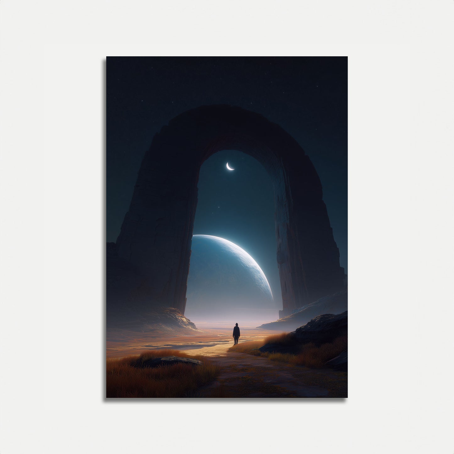 Cosmic Gateway Landscape Poster