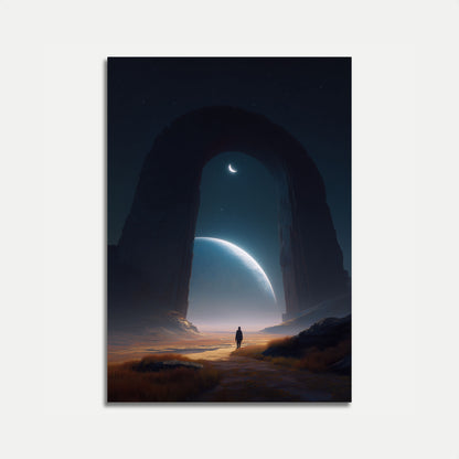 Cosmic Gateway Landscape Poster
