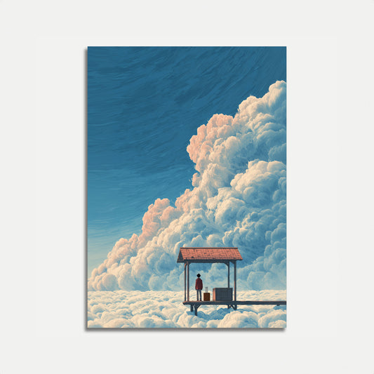 Waiting Above the Clouds Poster