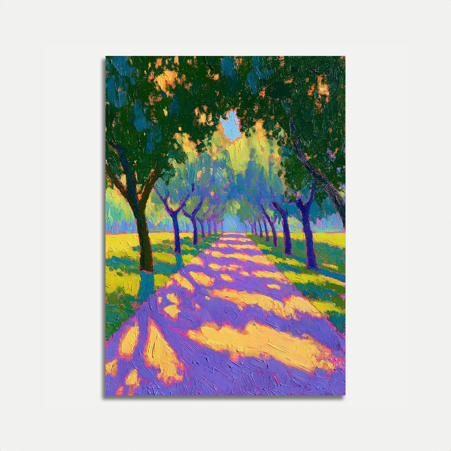 Purple Tree-Lined Path Poster