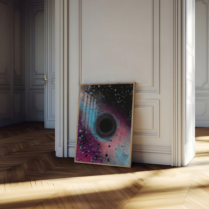 Cosmic Black Hole Vortex Poster