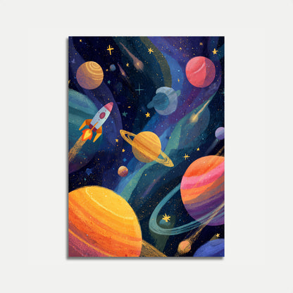Kosmiczna Podróż Plakat Kosmiczny
