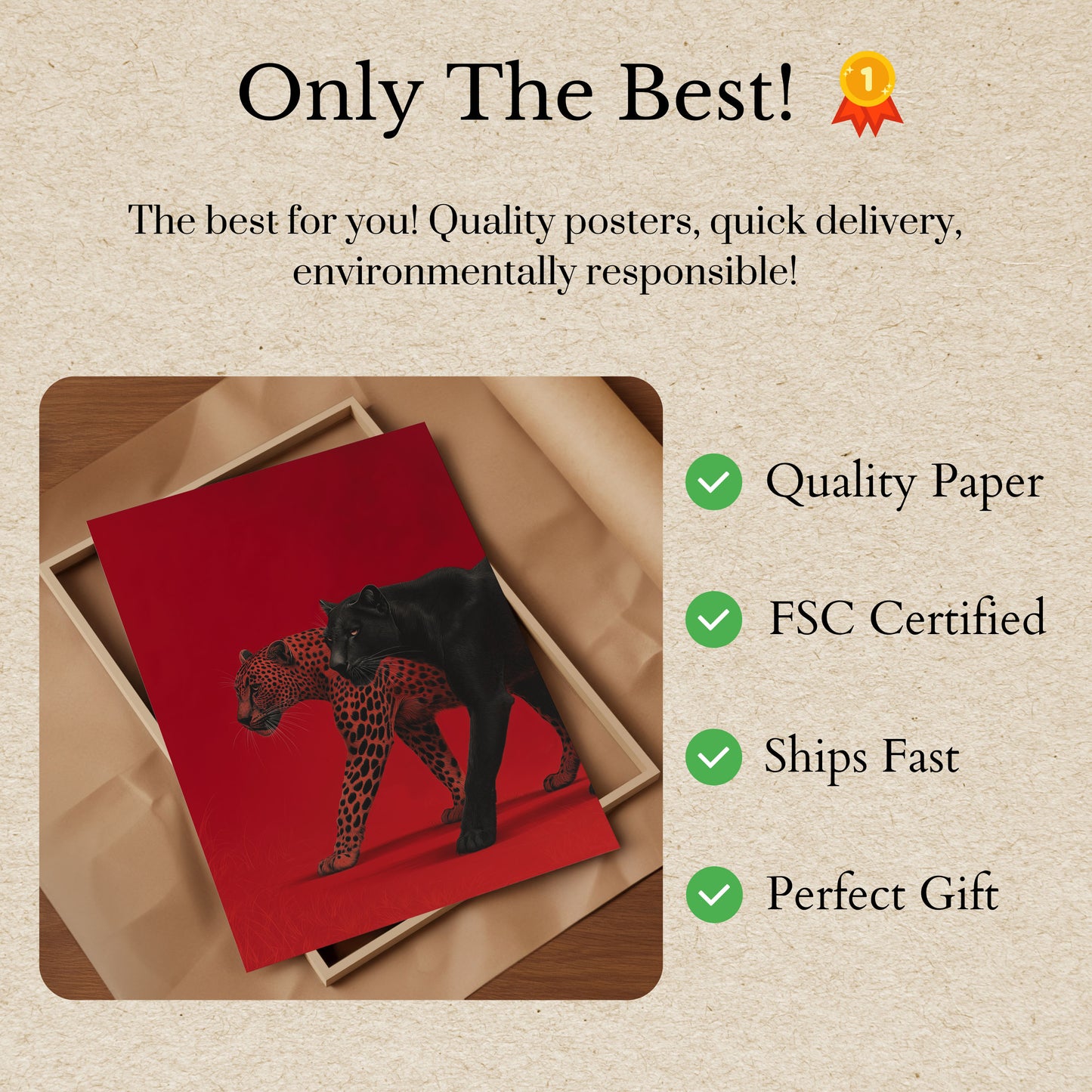 Dualer Feliner Kontrast-Poster