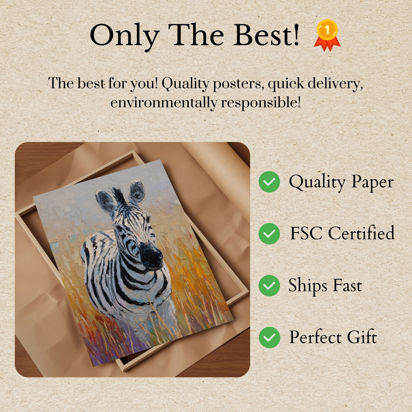 Striped Savanna Companion Poster