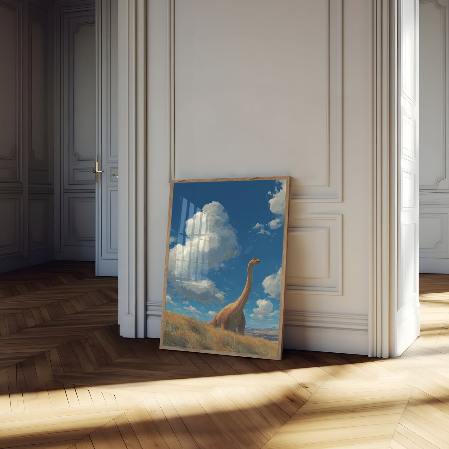 Póster del Brachiosaurus Prairie Sky