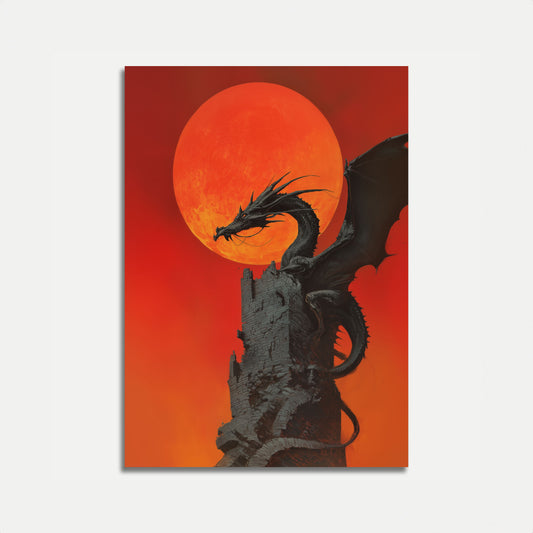 Poster della Torre del Drago sotto la Luna di Sangue