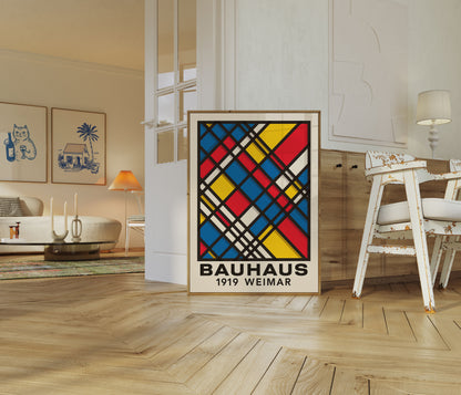 Bauhaus Geometric Abstract Poster