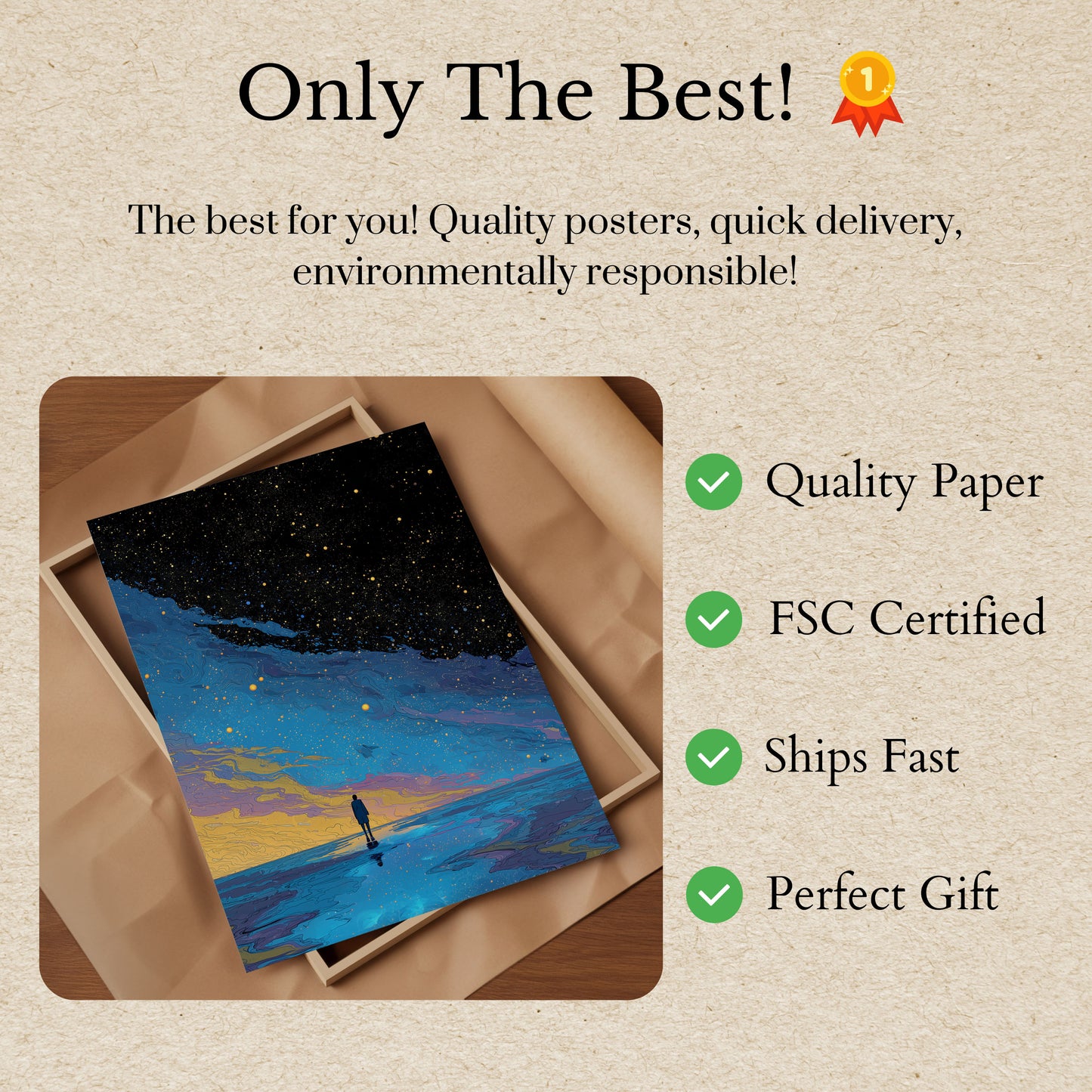 Cosmic Journey Solitude Poster