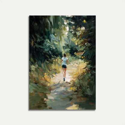 Forest Trail Runner Poster