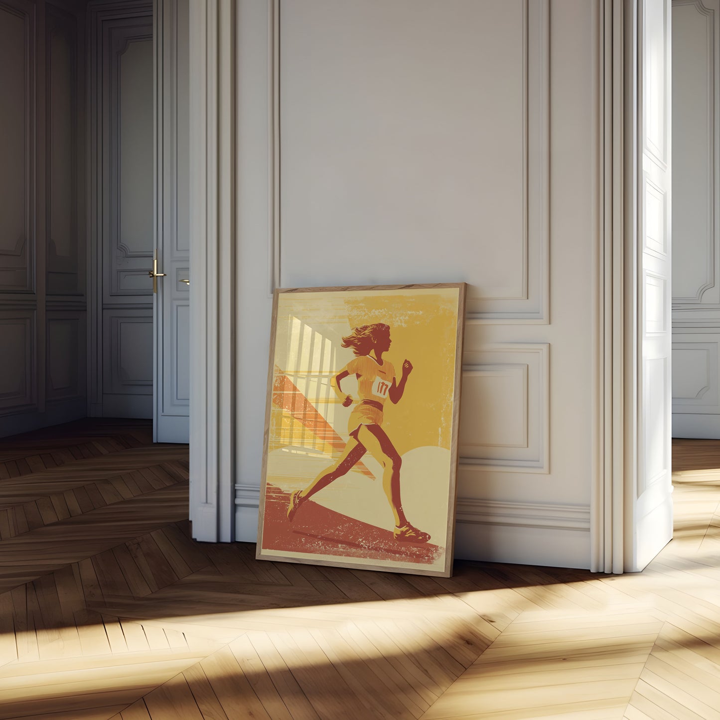 Dynamic Running Spirit Poster