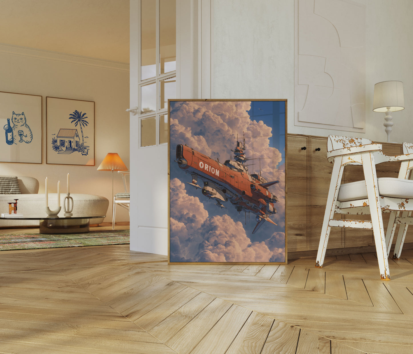 Orion Airship Sci-Fi Poster