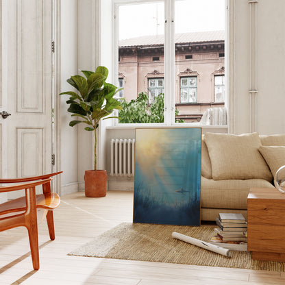 Serene Shark Underwater Poster