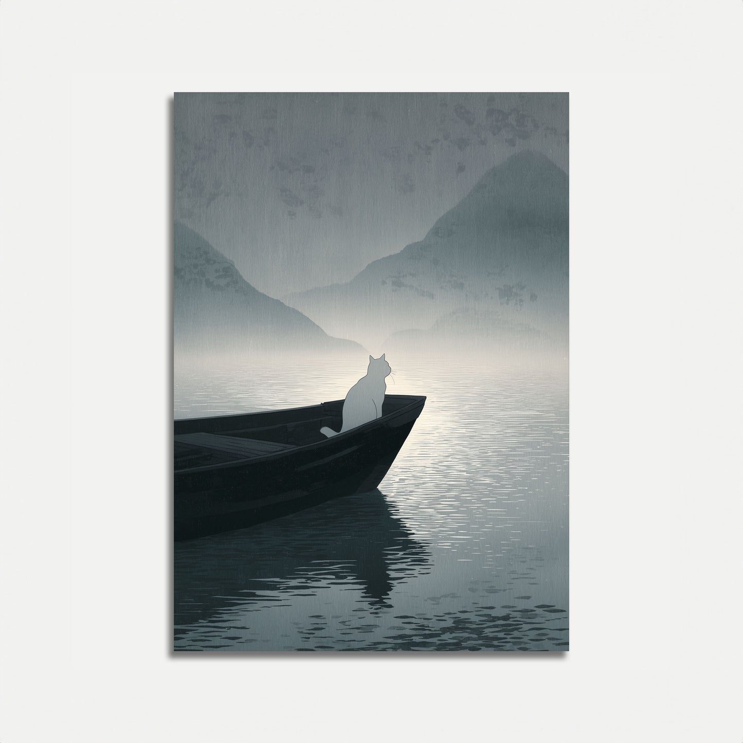 Kat i Tågede Bjergene Plakat