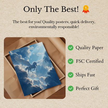 Celestial Pegasus Sky Poster