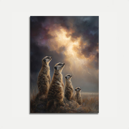 Erdmännchen Sturm-Beobachtungs-Plakat