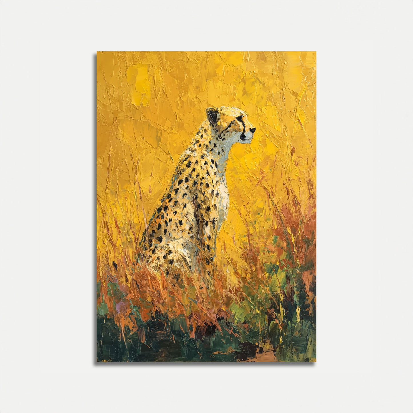 Golden Savanna Cheetah Poster