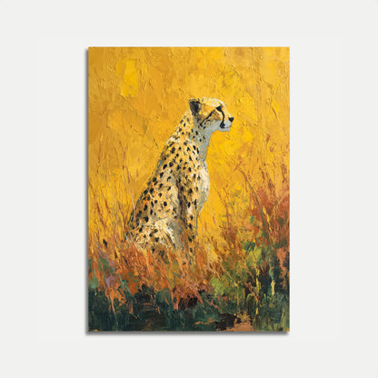 Golden Savanna Cheetah Poster