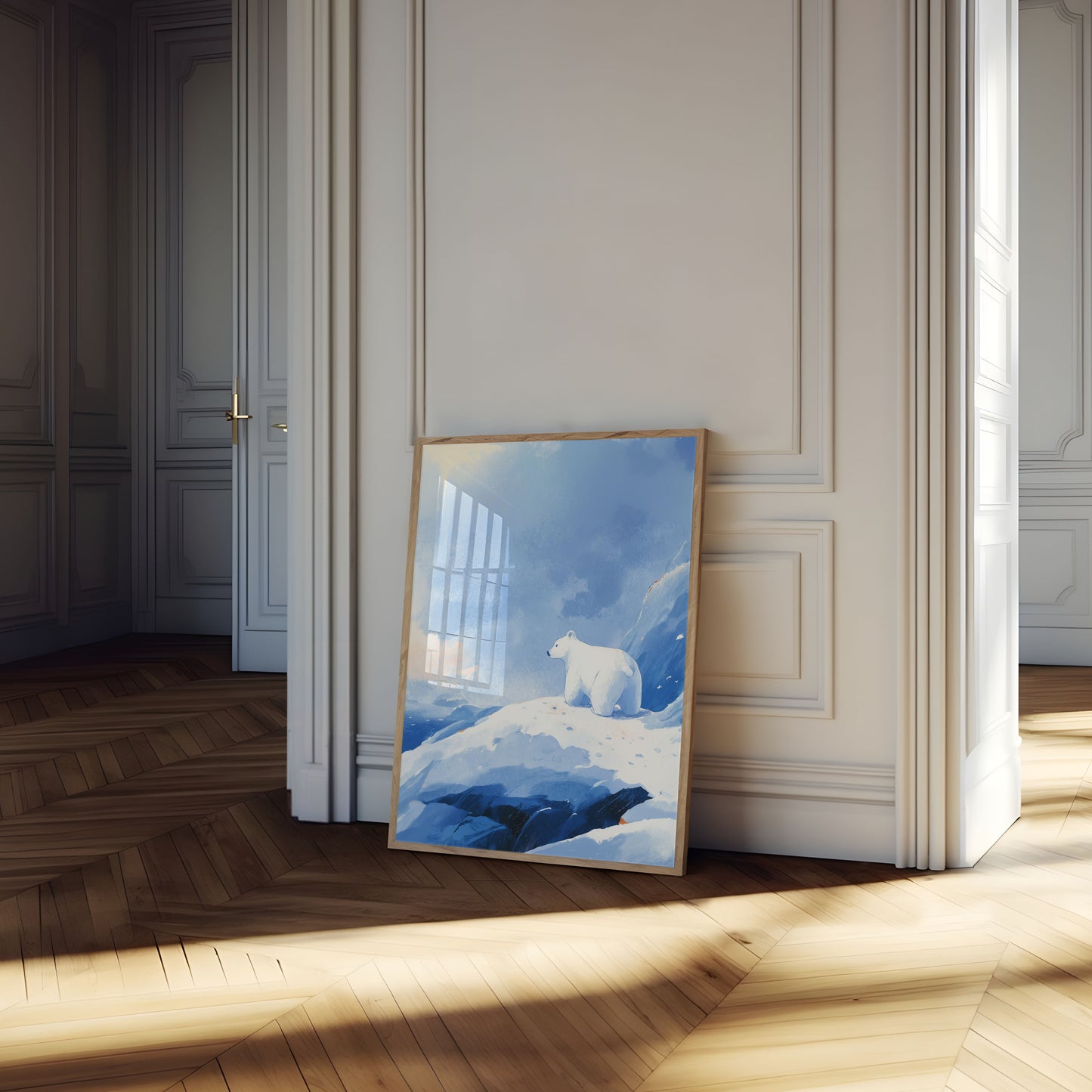 Póster del oso polar Arctic Solitude