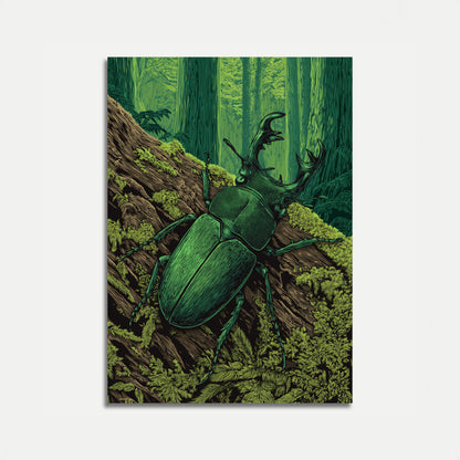 Manifesto di Cervo Volante nella Foresta