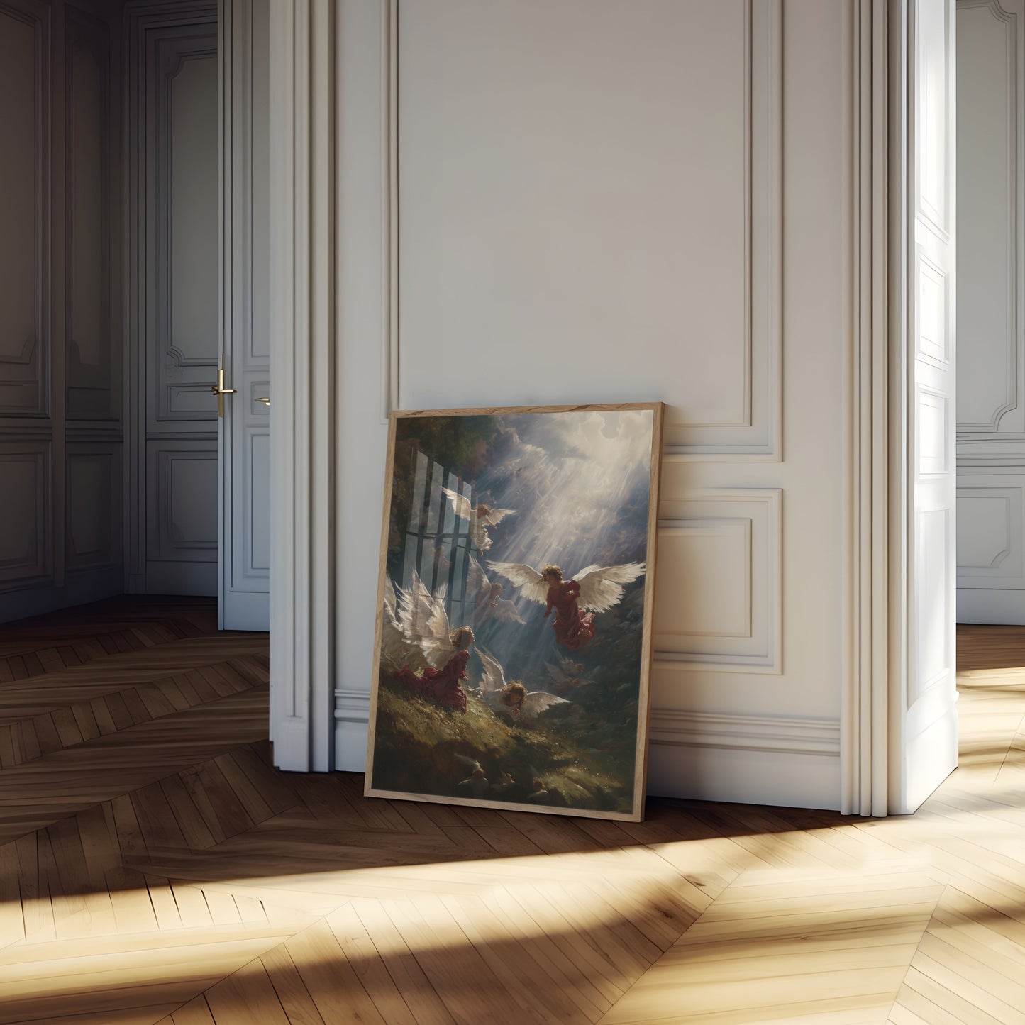 Affiche des Anges Célestes en Vol