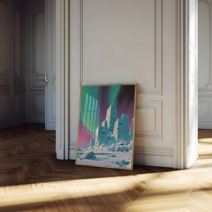 Plakat Futurystyczne Miasto Aurora