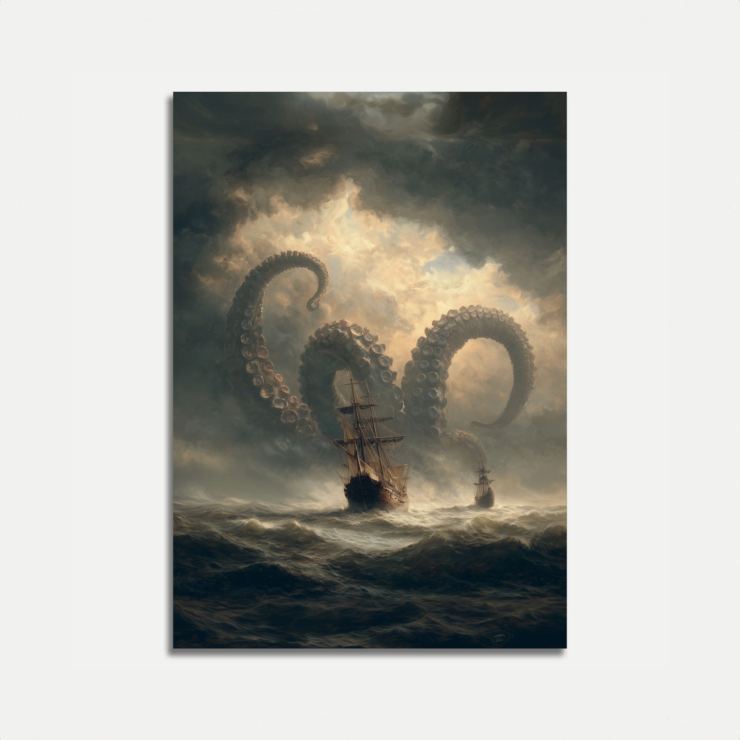 Kraken Sea Storm Encounter Poster